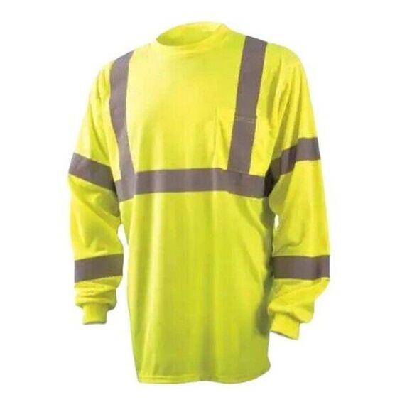 OCCUNOMIX Hi-VIZ Yellow High Visibility, Workwear, Long Sleeve XL Men’s NEW - Picture 3 of 7